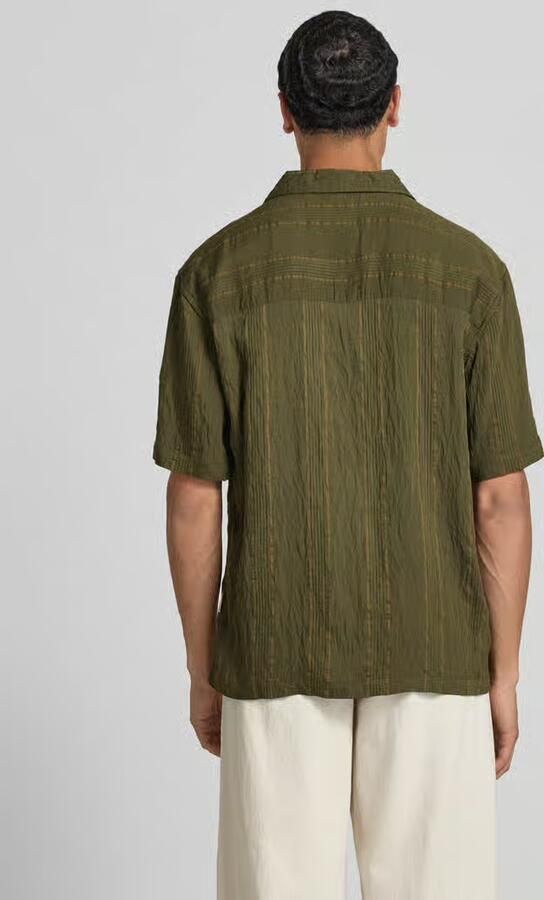 Redefined Rebel Modern fit vrijetijdshemd met structuurpatroon model 'Henrik' - Foto 2