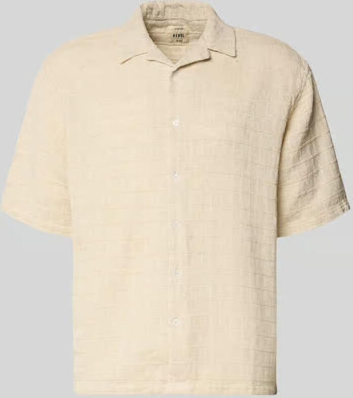 Redefined Rebel Oversized vrijetijdsoverhemd met structuurpatroon model 'Corey' - Foto 2
