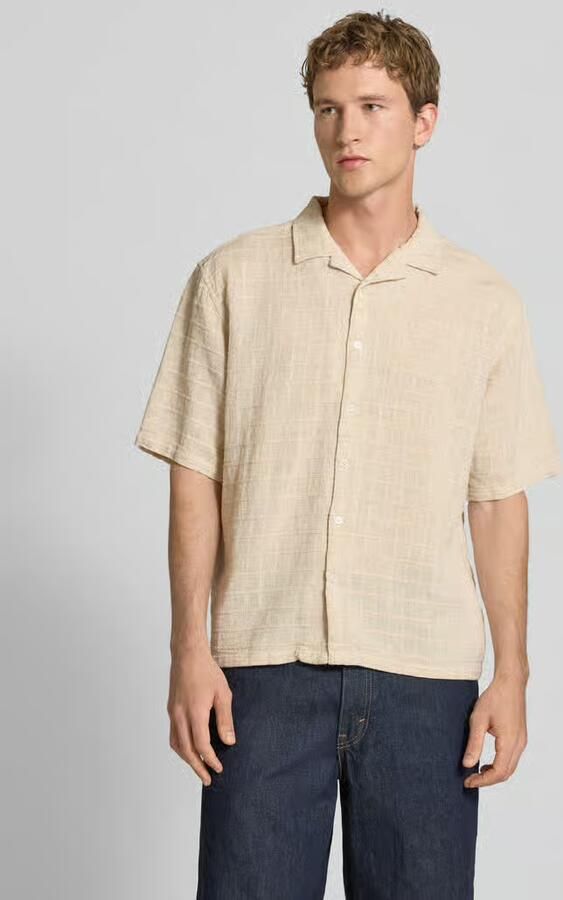 Redefined Rebel Oversized vrijetijdsoverhemd met structuurpatroon model 'Corey' - Foto 4
