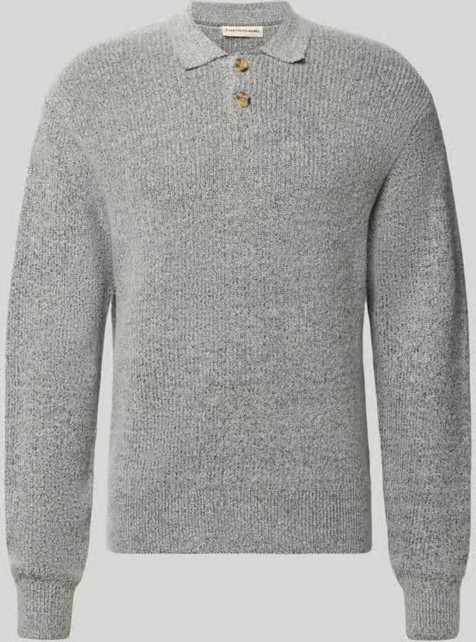 Redefined Rebel Regular fit gebreide pullover met polokraag model 'NIXON'