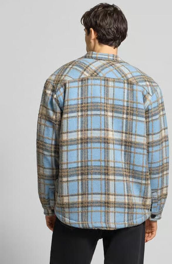 Redefined Rebel Regular fit overhemdjack met kentkraag model 'Rian'