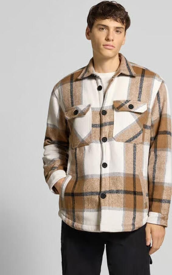 Redefined Rebel Regular fit overhemdjack met kentkraag model 'Rian' - Foto 2