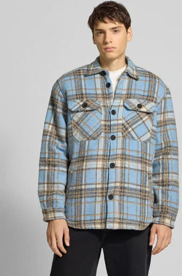 Redefined Rebel Regular fit overhemdjack met kentkraag model 'Rian' - Foto 2