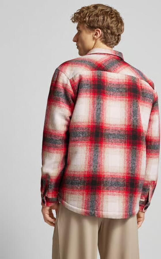 Redefined Rebel Regular fit overhemdjack met opgestikte paspelzakken op de borst