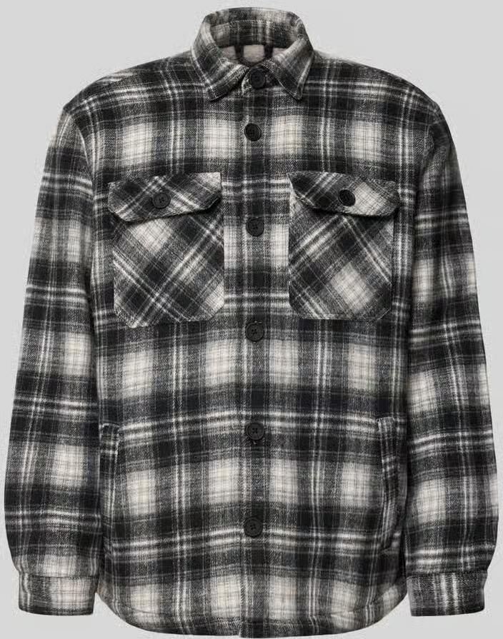 Redefined Rebel Regular fit overhemdjack met steekzakken model 'IAN'