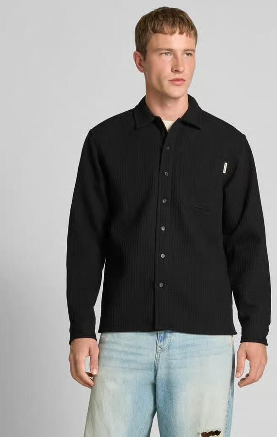Redefined Rebel Regular fit overhemdjack met wol en labeldetail model 'Chen' - Foto 2