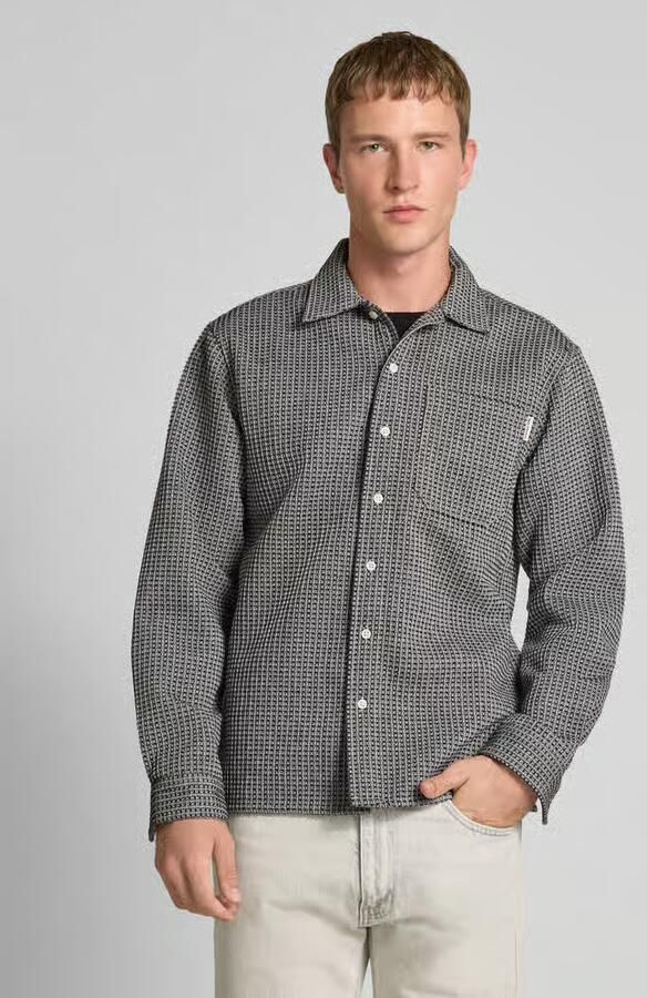 Redefined Rebel Regular fit overhemdjack met wol en labeldetail model 'Chen' - Foto 2