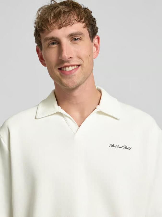 Redefined Rebel regular fit poloshirt met logo model 'Eddie'