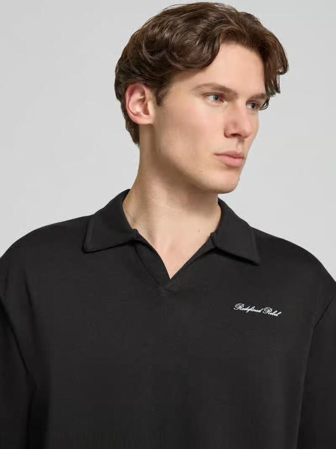 Redefined Rebel regular fit poloshirt met logo model 'Eddie'