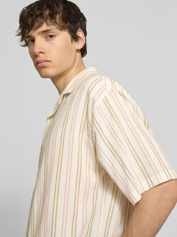 Redefined Rebel regular fit vrijetijdsoverhemd met reverskraag model 'HOWIE'