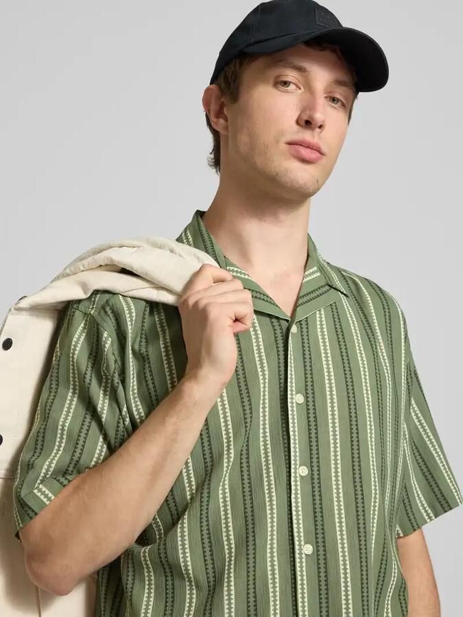 Redefined Rebel regular fit vrijetijdsoverhemd met reverskraag model 'HOWIE'
