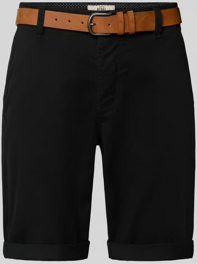 Redefined Rebel Korte regular fit chino met riem model 'MIKE' - Foto 2