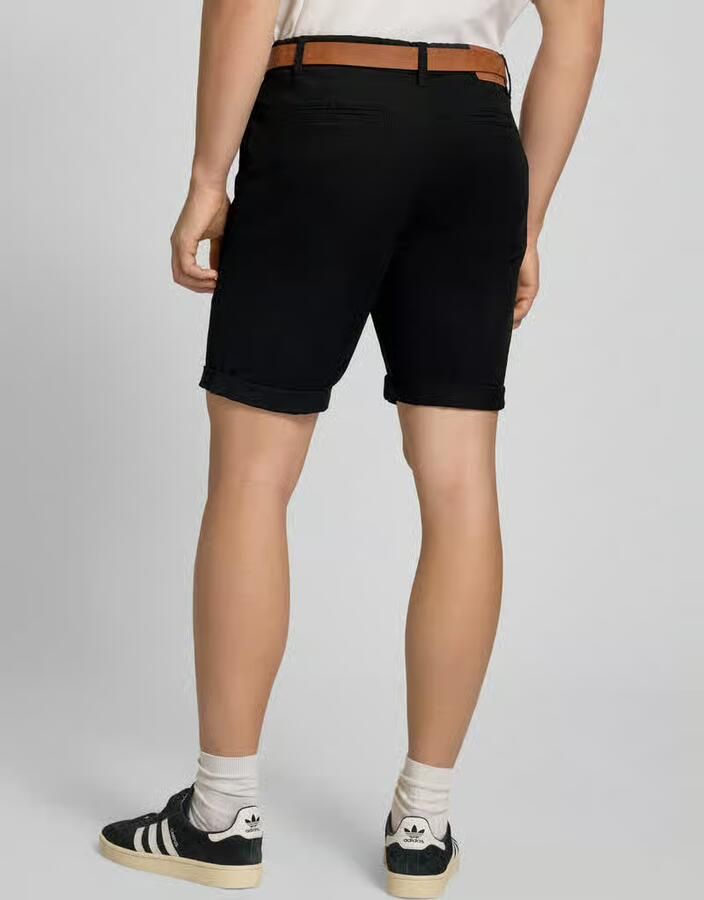 Redefined Rebel Korte regular fit chino met riem model 'MIKE'