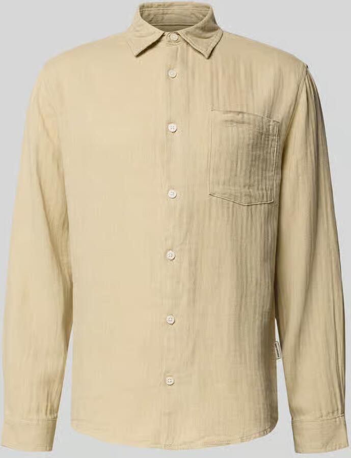 Redefined Rebel slim fit vrijetijdsoverhemd van mix van katoen en linnen model 'NELSON' - Foto 2