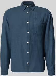 Redefined Rebel slim fit vrijetijdsoverhemd van mix van katoen en linnen model 'NELSON'