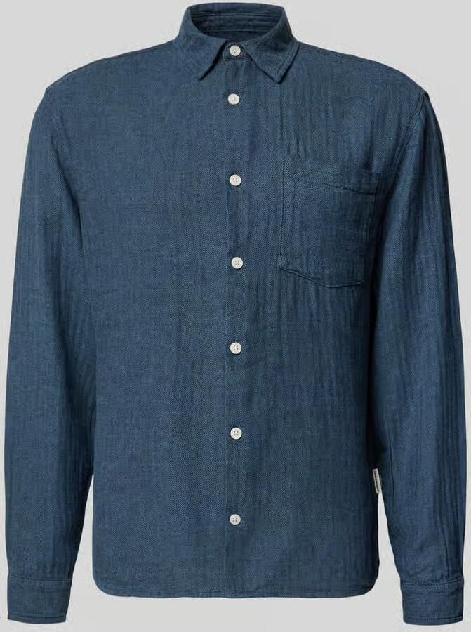 Redefined Rebel slim fit vrijetijdsoverhemd van mix van katoen en linnen model 'NELSON' - Foto 2