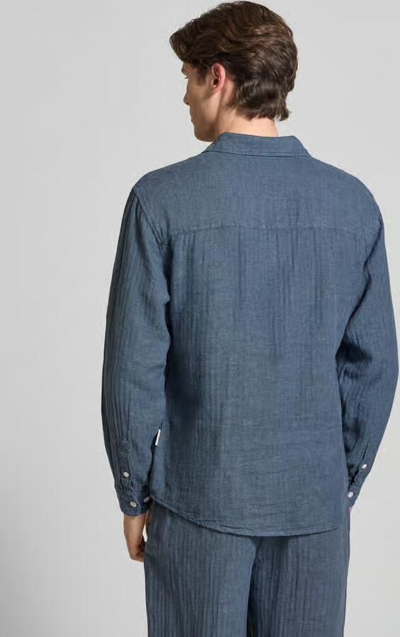 Redefined Rebel slim fit vrijetijdsoverhemd van mix van katoen en linnen model 'NELSON' - Foto 2
