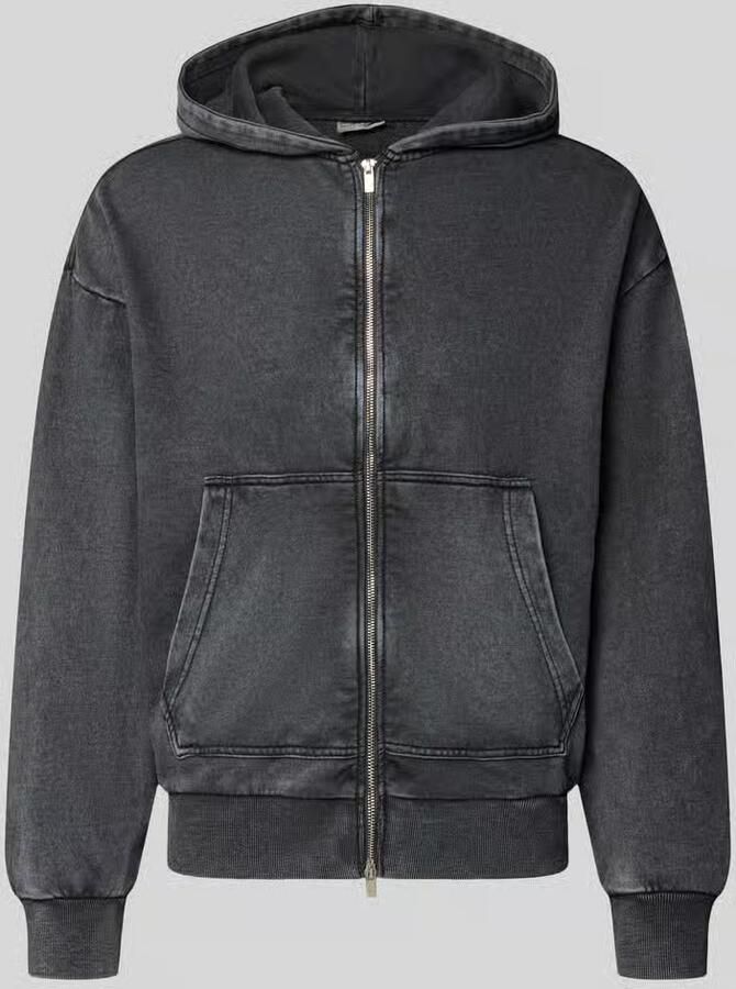 Redefined Rebel Sweatjack van katoenmix met capuchon model 'SPENCER'