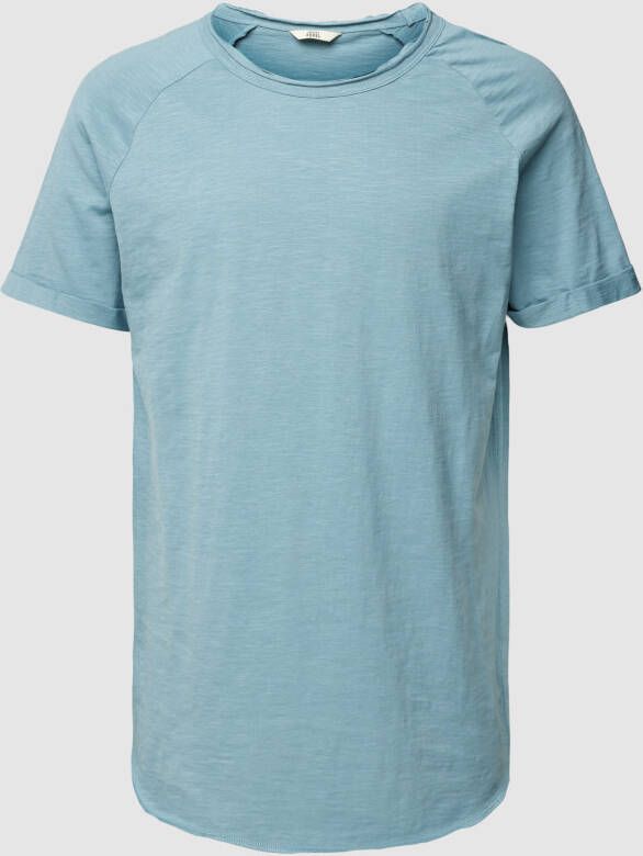 Redefined Rebel T-shirt met geribde ronde hals model 'KAS'