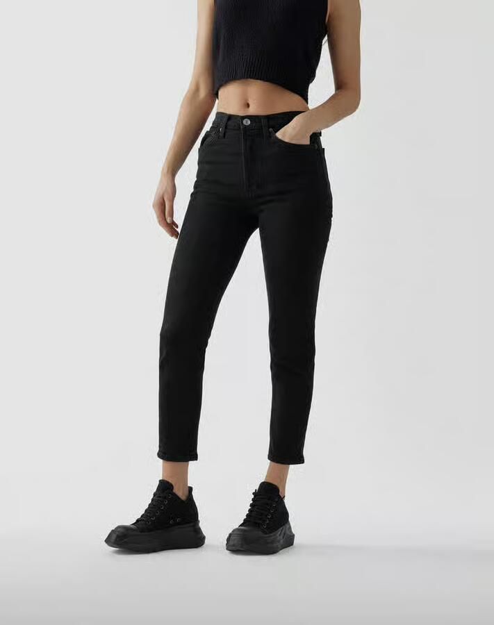 RE DONE Slim fit jeans met merkdetail - Foto 3