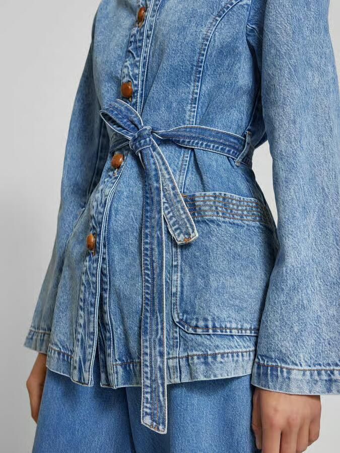 Remain Jeansjack met tailleriem - Foto 2