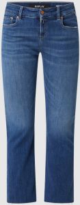 REPLAY cropped flared jeans FAABY FLARE CROP medium blue