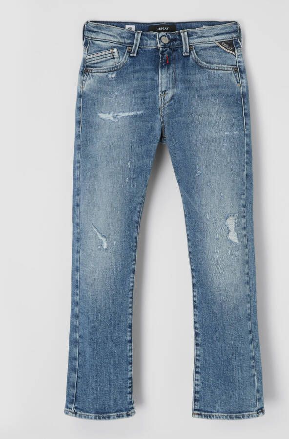Replay Regular slim fit jeans met stretch model 'Mini Waitom'