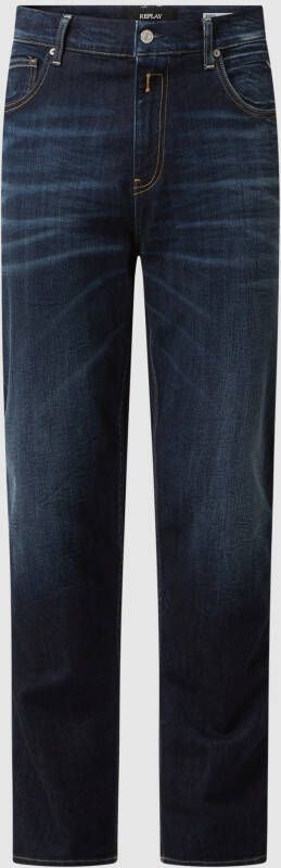Replay Relaxed tapered fit jeans met stretch model 'Sandot'