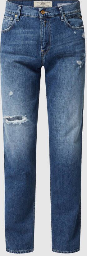 Replay Relaxed tapered fit jeans van katoen model 'Sandot'