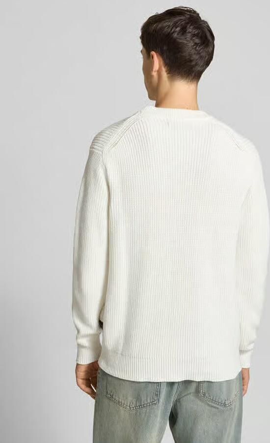 Replay Gebreide pullover met geribde boorden