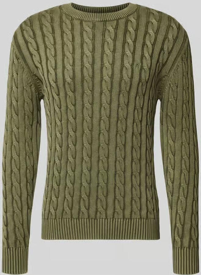 Replay Gebreide pullover met ribboorden