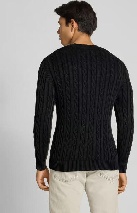 Replay Gebreide pullover met kabelpatroon