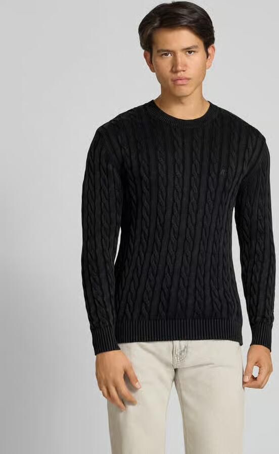 Replay Gebreide pullover met kabelpatroon - Foto 2