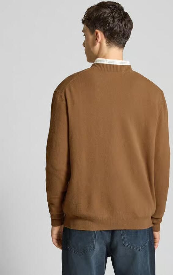 Replay Gebreide pullover van mix van lanawol met ronde hals