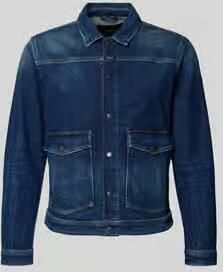 Replay jeansjack met klepzakken en kentkraag
