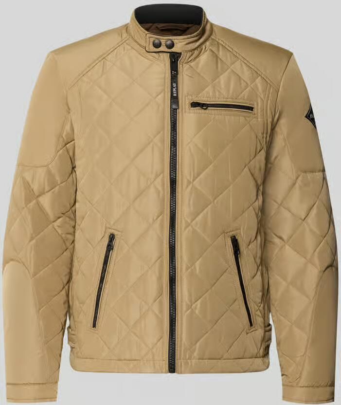 Replay regular fit jack in doorgestikt design