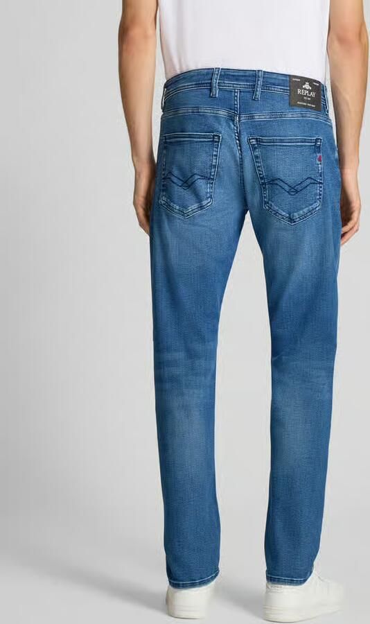 Replay Straight leg jeans in 5-pocketmodel model 'GROVER' - Foto 7