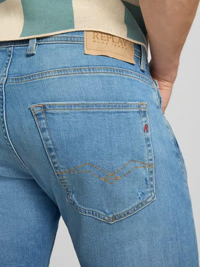 Replay regular fit jeans in used-look model 'Grover' - Foto 2