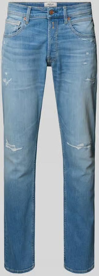 Replay regular fit jeans in used-look model 'Grover' - Foto 3