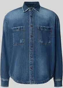 Replay Regular fit jeanshemd met viscose