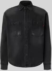 Replay regular fit jeanshemd van puur katoen