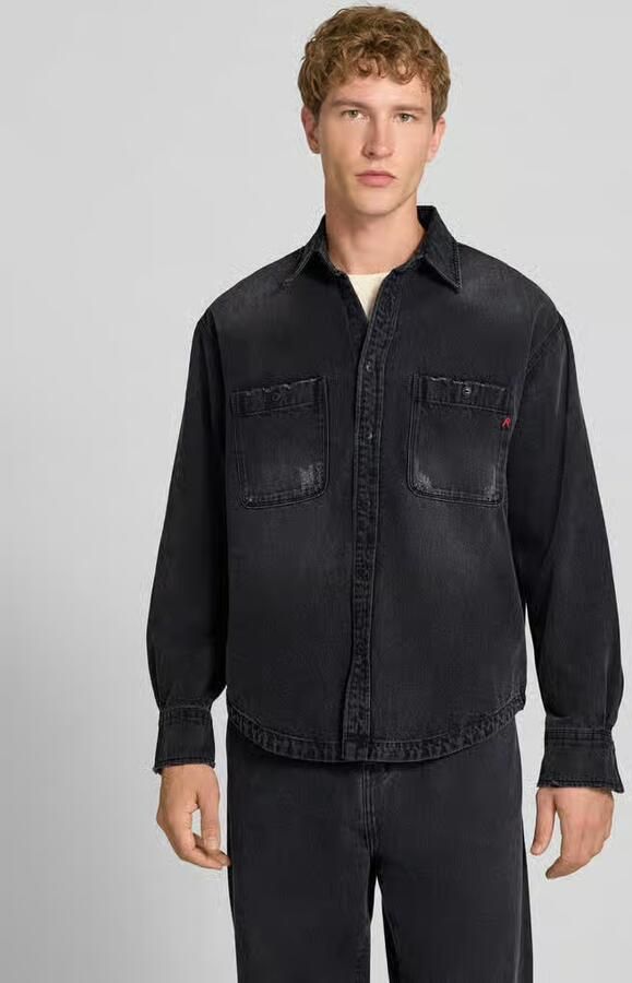 Replay regular fit jeanshemd van puur katoen - Foto 2