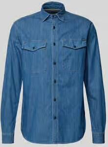 Replay Overhemd Lange Mouw 6.5 OZ DEEP BLUE DENIM M4124 .000.860 B06