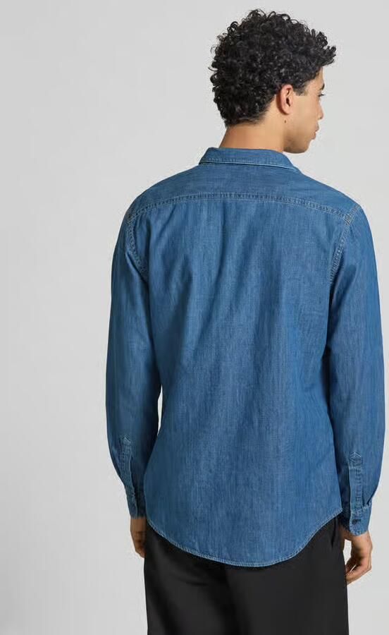 Replay Overhemd Lange Mouw 6.5 OZ DEEP BLUE DENIM M4124 .000.860 B06 - Foto 2