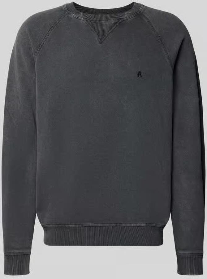 Replay Regular fit sweatshirt van pure katoen model 'Plush'