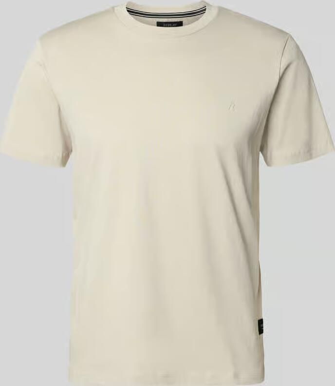 Replay Regular fit T-shirt met Logodetail - Foto 3