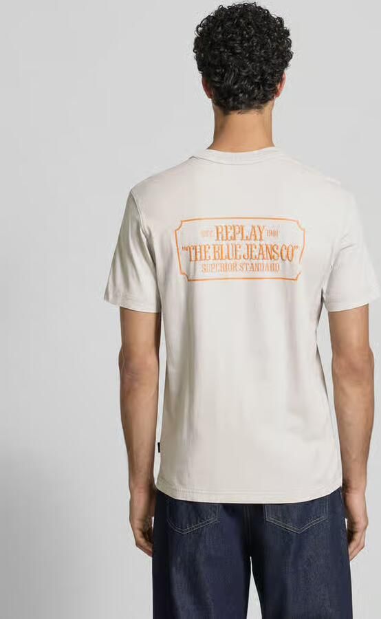 Replay Regular fit T-shirt met logoprint - Foto 3