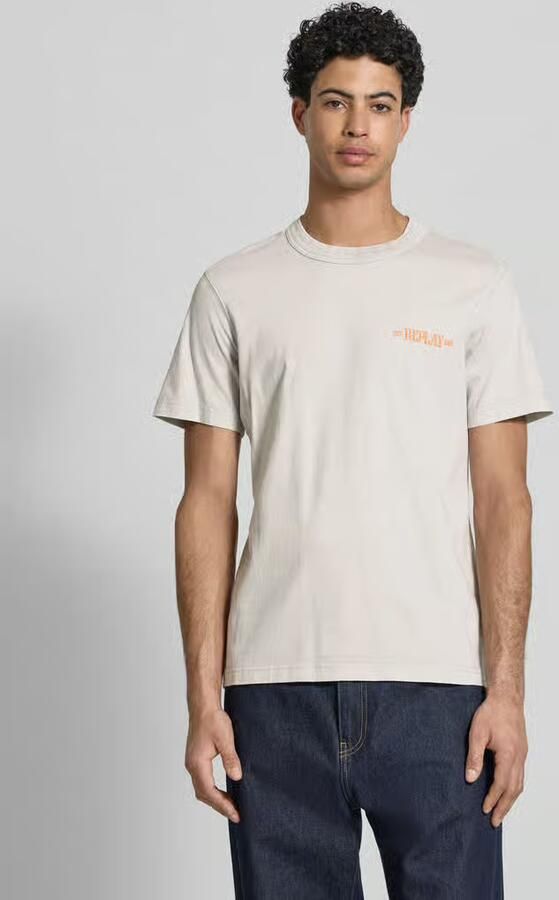 Replay Regular fit T-shirt met logoprint - Foto 2