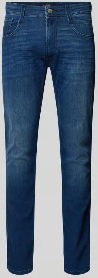 Replay Donkerblauwe Hyperflex Slim Fit Jeans Blue Heren - Foto 6