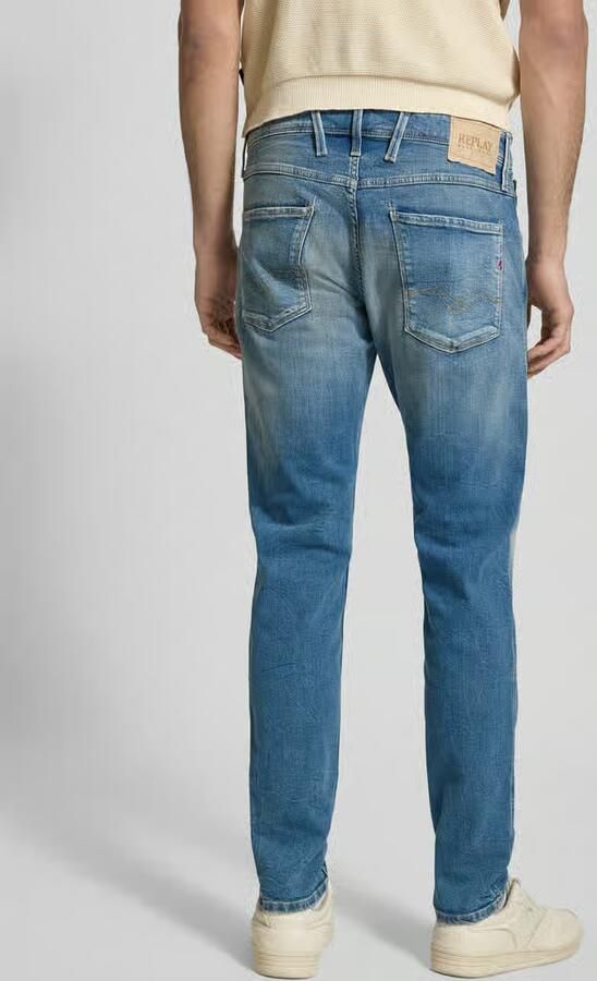Replay Slim fit jeans in 5-pocketmodel Model 'Anbass' - Foto 5